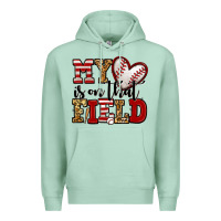 Seafoam my heart is on that field baseball Premium Hoodie - Jasminsmagicworld