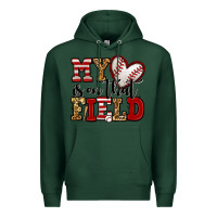 Sports Green my heart is on that field baseball Premium Hoodie - Jasminsmagicworld
