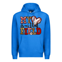 True Royal my heart is on that field baseball Premium Hoodie - Jasminsmagicworld