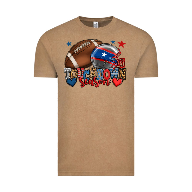 Touchdown Season American Football 4th Of July Vintage Tee by HowdyJamesFarm | Teevron