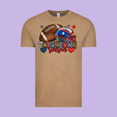 Touchdown Season American Football 4th Of July Vintage Tee Designed By Howdyjamesfarm