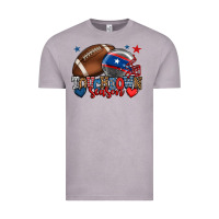 Vintage Zinc Touchdown season American football 4th of july Vintage Tee - HowdyJamesFarm