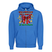 True Royal festive christmas message with crosses Zipper Hoodie - CowhideDigitalArt