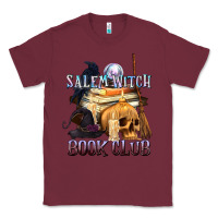 Burgundy Salem Witch Book Club Classic Tee - texasbilliewilder
