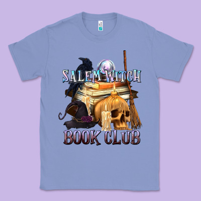 Salem Witch Book Club Classic Tee Designed By Texasbilliewilder
