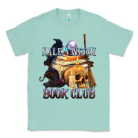 Seafoam Salem Witch Book Club Classic Tee - texasbilliewilder