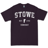 Plum Stowe Vermont Vt Vintage Athletic Sports Premium Tee - minhPixels
