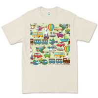 Bone Planes, Trains, and Automobiles pattern Chiffon Top Premium Tee - minhPixels