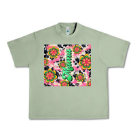 Oil Green mama with hippie daisies Urban Heavy Tee - TumblerDesignByShophia