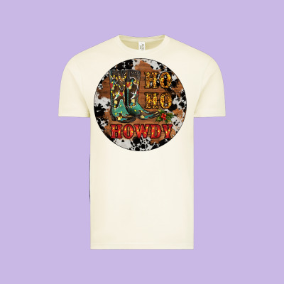 Christmas Cowboy Boots Vintage Tee Designed By Ranaportraitstore