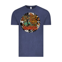 Vintage Denim Christmas Cowboy Boots Vintage Tee - RanaPortraitStore