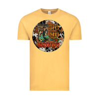 Vintage Mustard Christmas Cowboy Boots Vintage Tee - RanaPortraitStore