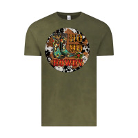 Vintage Olive Christmas Cowboy Boots Vintage Tee - RanaPortraitStore