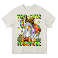 Cream too cute too spook Heavy Core Tee - LillyAllenDesigns