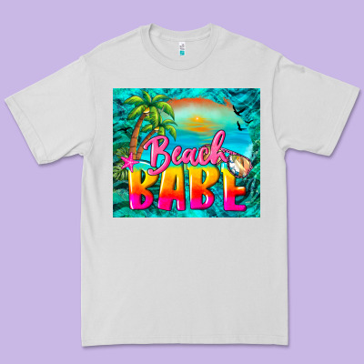 Beach Babe Premium Tee Designed By Barkaloodesign