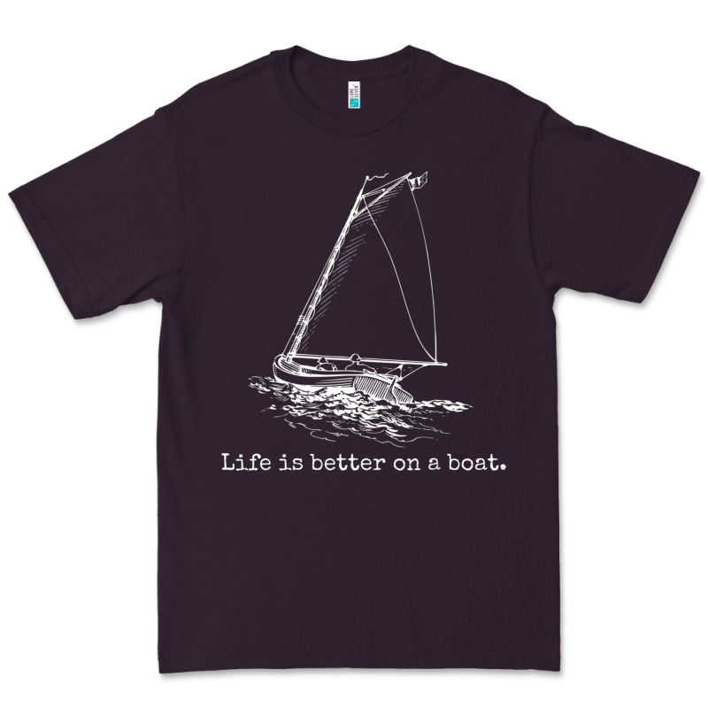 Life Is Better On A Boat Sailboat Sketch Cool Sailing Gifts Premium Tee by minhPixels | Teevron