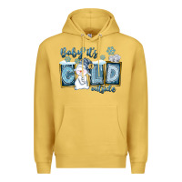Antique Gold Baby It's Cold Outside Premium Hoodie - FaDigitalArtStudio