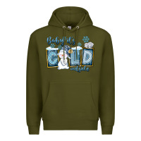 Army Green Baby It's Cold Outside Premium Hoodie - FaDigitalArtStudio