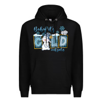 Black Baby It's Cold Outside Premium Hoodie - FaDigitalArtStudio