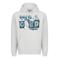 Dove Grey Baby It's Cold Outside Premium Hoodie - FaDigitalArtStudio