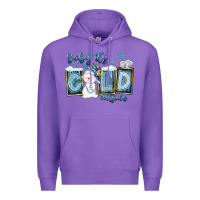 Purple Baby It's Cold Outside Premium Hoodie - FaDigitalArtStudio