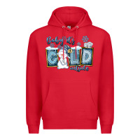 Red Baby It's Cold Outside Premium Hoodie - FaDigitalArtStudio
