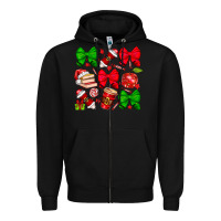Black Christmas teacher Zipper Hoodie - CowhideDigitalArt