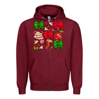Burgundy Christmas teacher Zipper Hoodie - CowhideDigitalArt