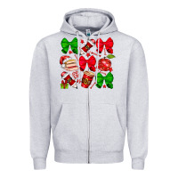 Heather Grey Christmas teacher Zipper Hoodie - CowhideDigitalArt