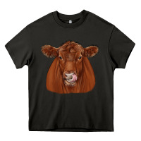 Asphalt red angus Heavy Core Tee - JahusDesignShop