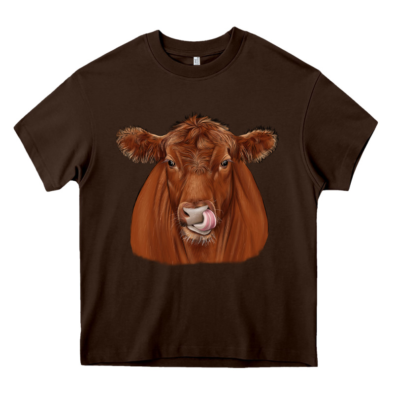 Red Angus Heavy Core Tee by JahusDesignShop | Teevron
