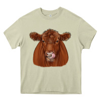 Mossy red angus Heavy Core Tee - JahusDesignShop