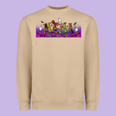 Halloween Mama Libbey Glass Heavyweight Sweatshirt Designed By Bundleandbundleshop