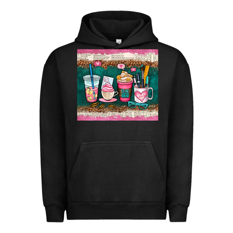 Teacher Coffee Cups Urban Hoodie by AdoDesignShop | Teevron