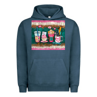 Pigment Midnight Navy teacher coffee cups Urban Hoodie - AdoDesignShop