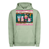 Pigment Oil Green teacher coffee cups Urban Hoodie - AdoDesignShop