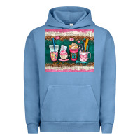 Pigment Pebble Blue teacher coffee cups Urban Hoodie - AdoDesignShop