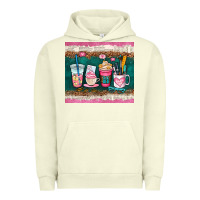 Pigment Pistachio teacher coffee cups Urban Hoodie - AdoDesignShop