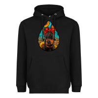 Black doberman Heavyweight Hoodie - Artiststas