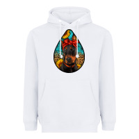 White doberman Heavyweight Hoodie - Artiststas