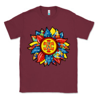 Burgundy autism sunflower Classic Tee - RacoonDesign