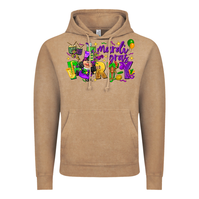 Mardi Gras Party Vintage Hoodie by CowGirlArtShop | Teevron