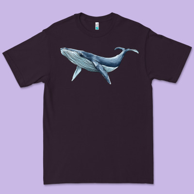 Humpback Whale Premium Tee Designed By Barkaloodesign