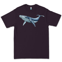Plum humpback whale Premium Tee - BarkalooDesign