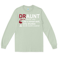Matcha Funny Drunk Aunt Definition DRAUNT Gift For Auntie Long Sleeve Tee - minhPixels