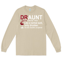 Mushroom Funny Drunk Aunt Definition DRAUNT Gift For Auntie Long Sleeve Tee - minhPixels