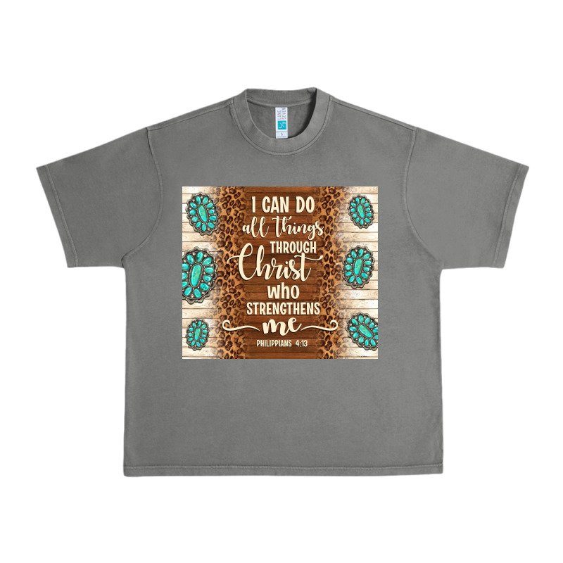 I Can Do All Things Through Christ Who Strengthens Urban Heavy Tee by TumblerDesignByShophia | Teevron