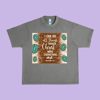 I Can Do All Things Through Christ Who Strengthens Urban Heavy Tee Designed By Tumblerdesignbyshophia