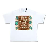 White i can do all things through christ who strengthens Urban Heavy Tee - TumblerDesignByShophia