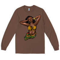 Chestnut Black woman Long Sleeve Tee - HowdyJamesFarm